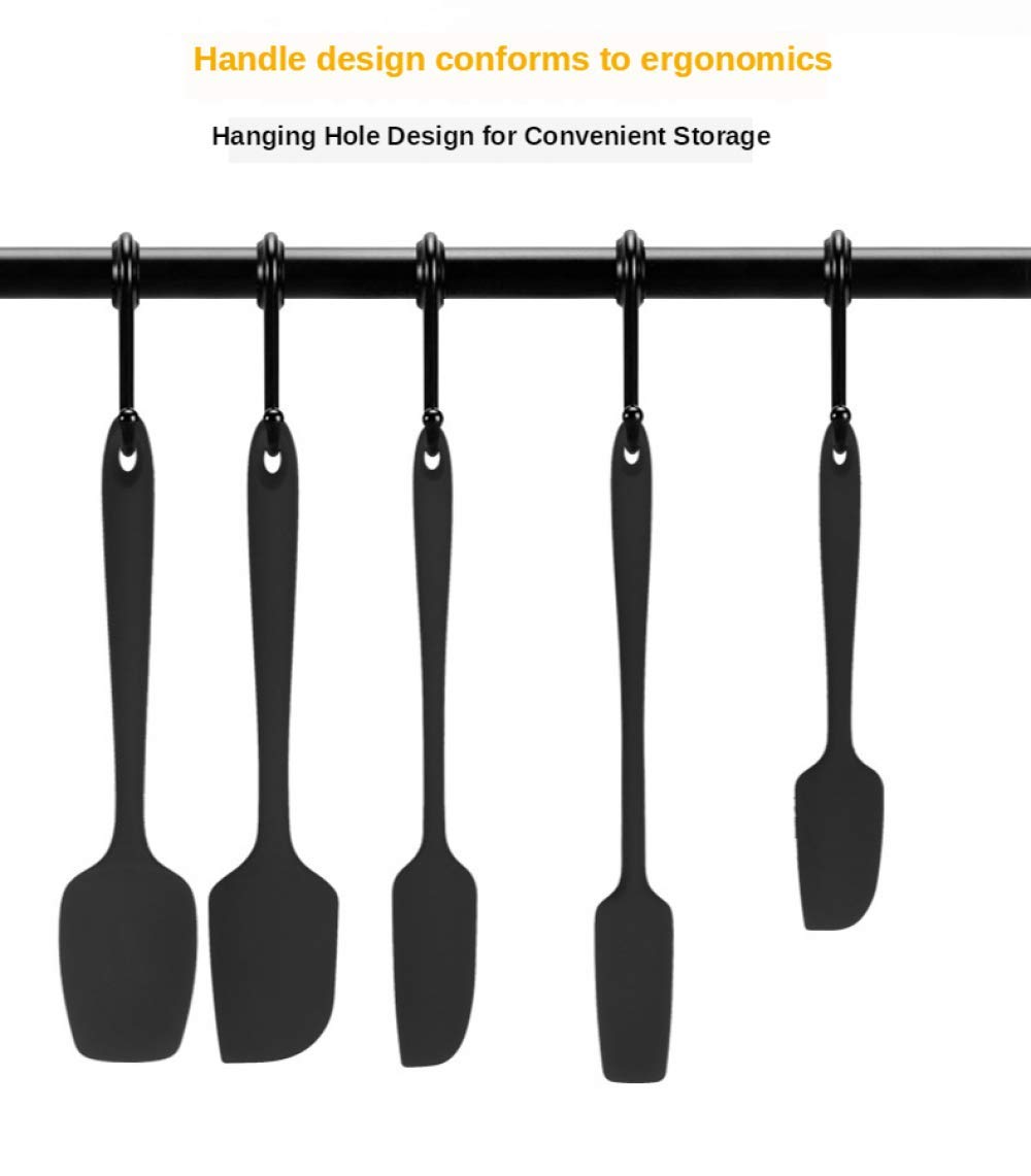 Spatola da cucina, 7 pezzi set di utensili da cucina in silicone utensili da cucina cucchiaio da cucina antiaderente spatola in silicone set di spatole per crema per torta