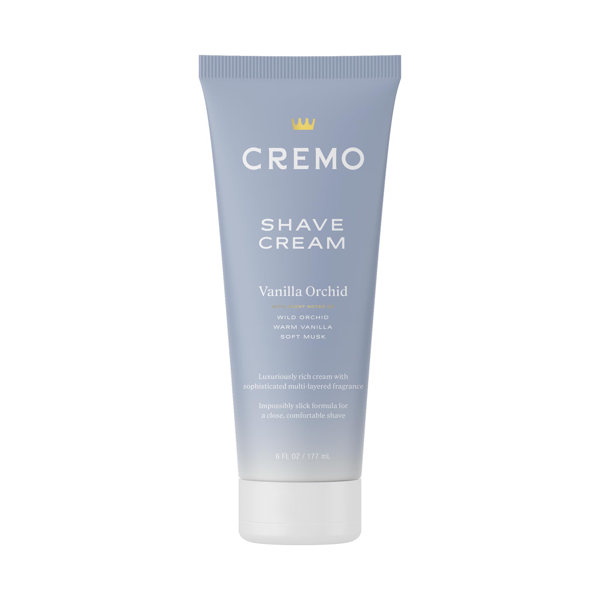 Cremo Vanilla Orchid Moisturizing Shave Cream, Astonishingly Superior Ultra-Slick Shaving Cream for Women Fights Nicks, Cuts and Razor Burn, 6 Fl Oz