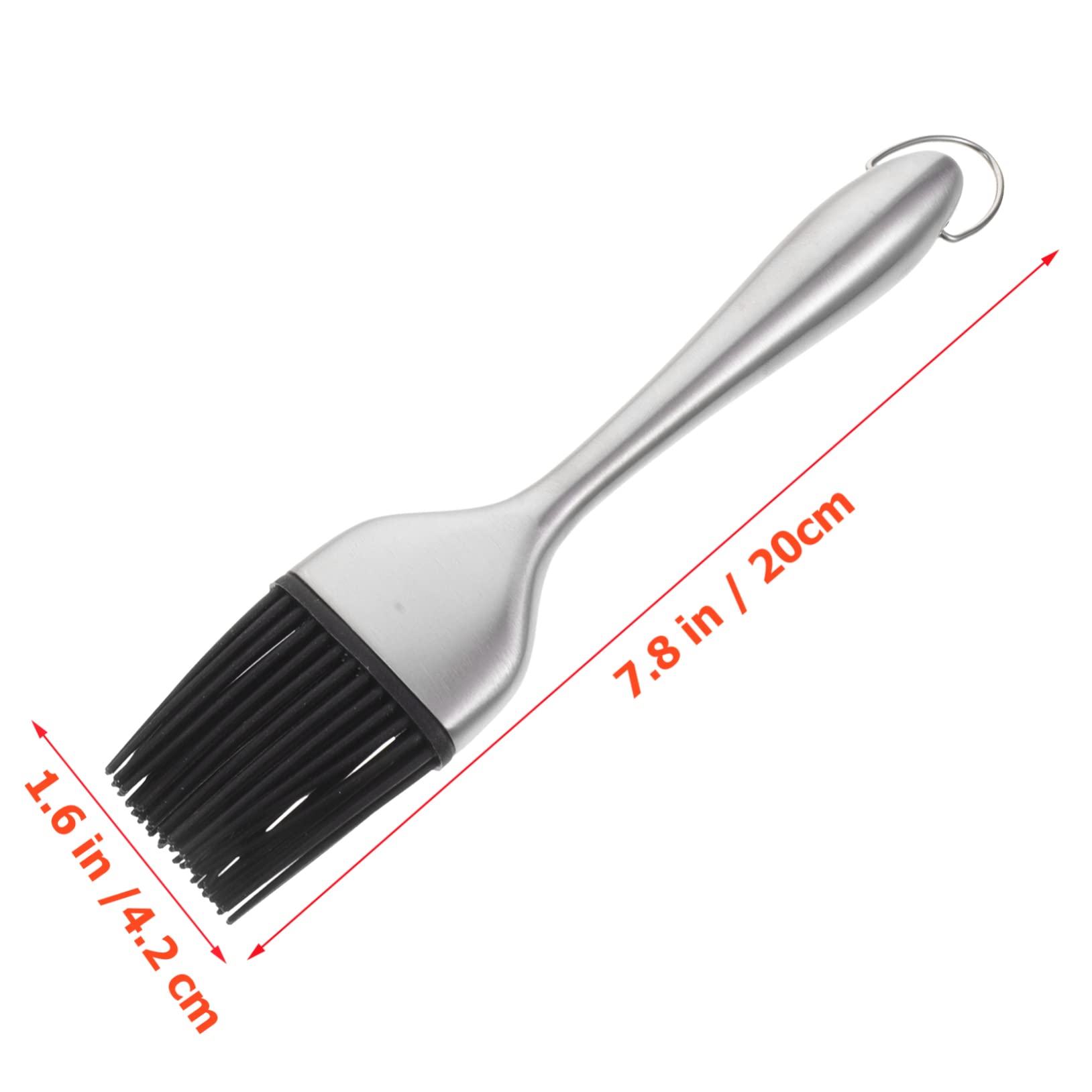 NAMOARLY Stainless Steel Silicone Basting Brush Set 4 Pack Barbecue Basting Brush for Cooking and Baking