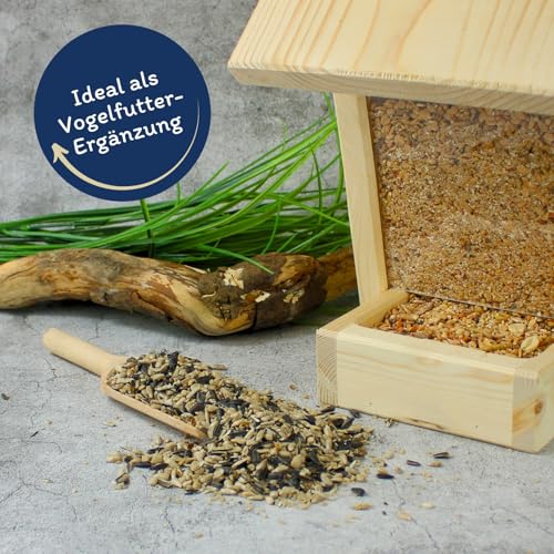 Lyra Pet® 25 kg Sonnenblumenkerne Mix | Geschälte & ungeschälte Kerne | Fettreiches Vogelfutter für Wildvögel | Nährstoffreiches Wildvogelfutter | Energiespendendes Streufutter für Vögel