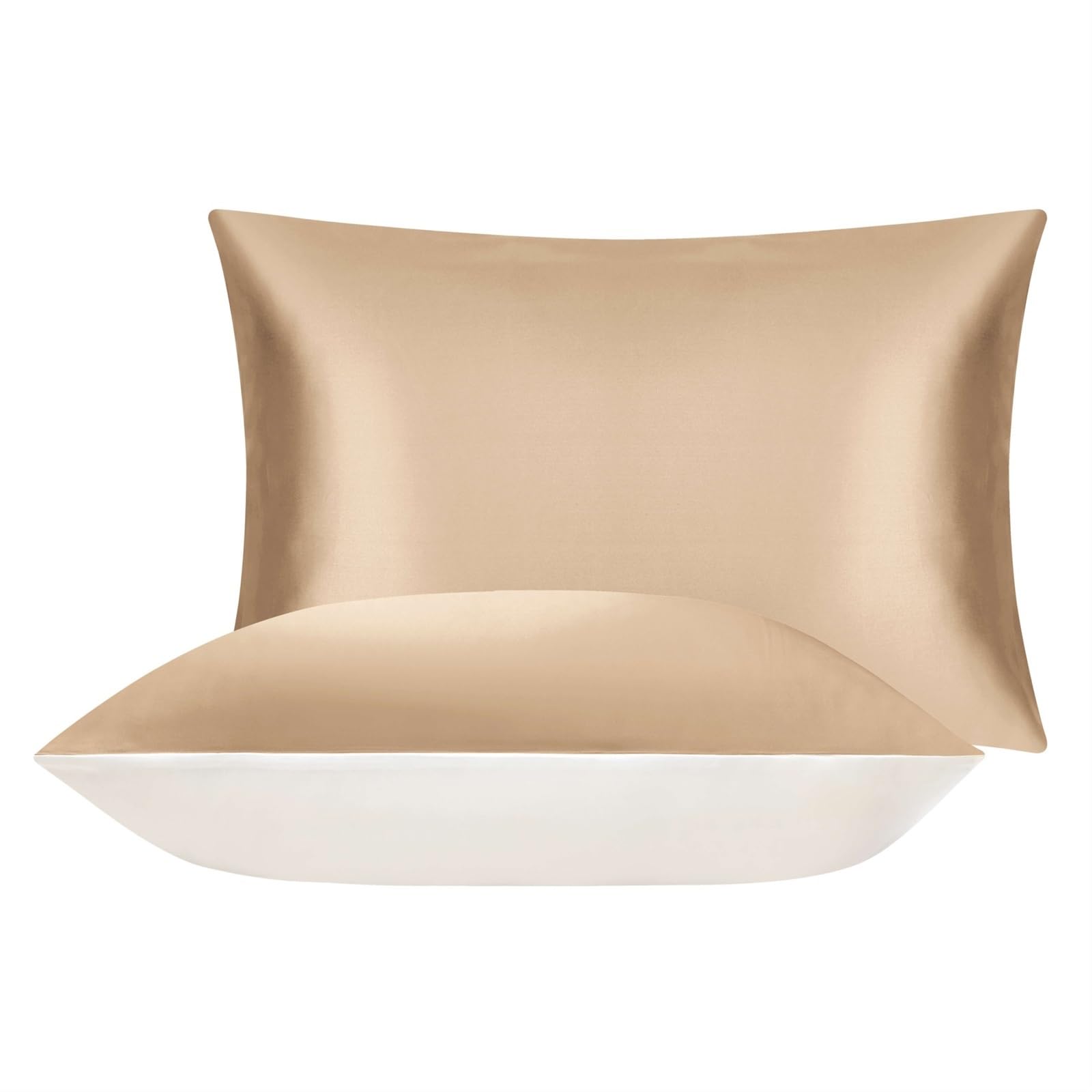 Silk Pillowcases, Pure Silk Pillowcase Multicolor 480x740mm For Sleeping Hair And Skin Health(Gold)