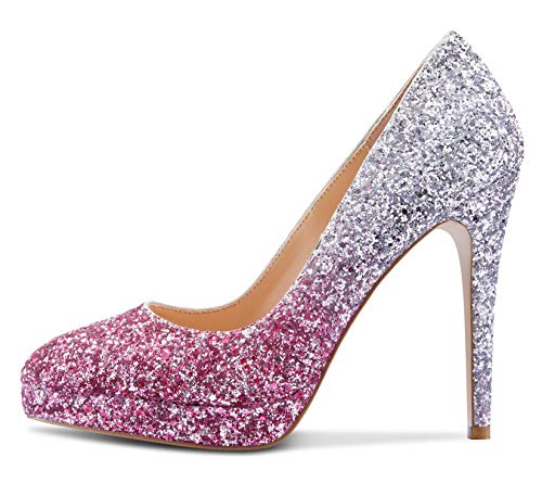 Image of Castamere Womens High Heels Platform Pumps Slip-on Stilettos 12CM Heel Office Dress Shoes
