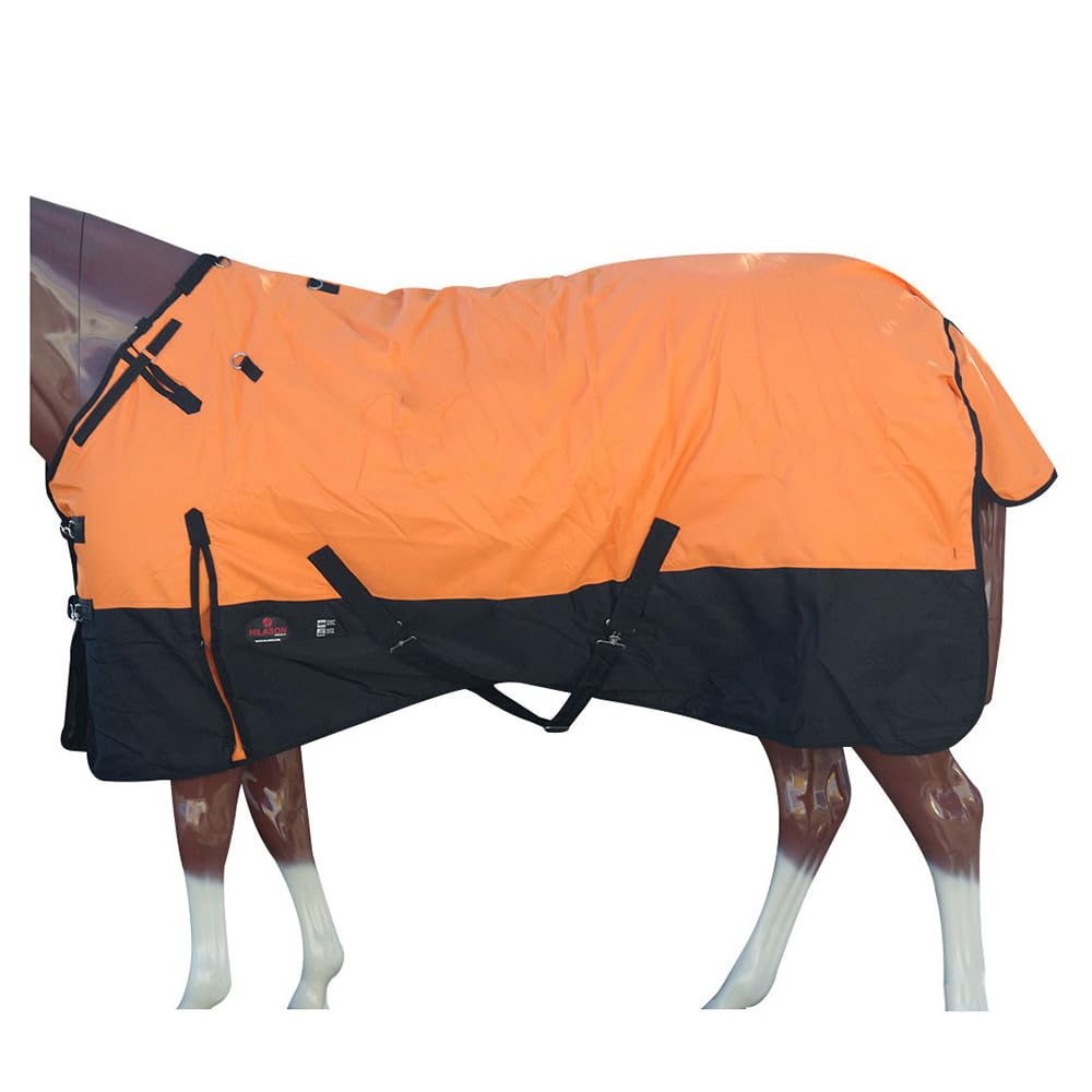 HILASON Sábana impermeable para caballo de invierno 1200D, color naranja, 84 pulgadas, manta de caballo para invierno, impermeable, manta para caballo