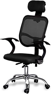 ZBGY Silla de Oficina - Silla ergonómica de Escritorio Silla de Malla Silla de computadora Soporte Lumbar Ejecutivo Moderno Silla Ajustable giratoria for el Dolor de Espalda, Negro (Color : Black)