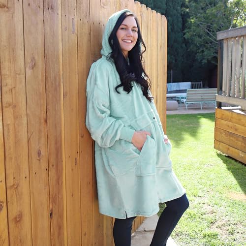 Catalonia Oversized Microfiber Fleece Wearable Blanket Hoodie — view 8