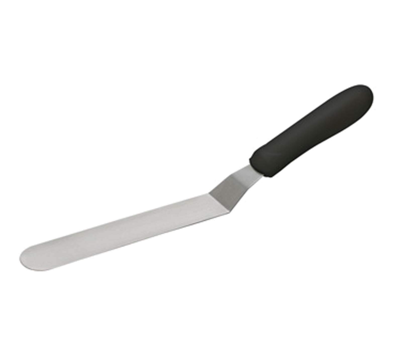 Winco TKPO-7 Offset Spatulas, 7-3/4' Blade, Black PP Handle