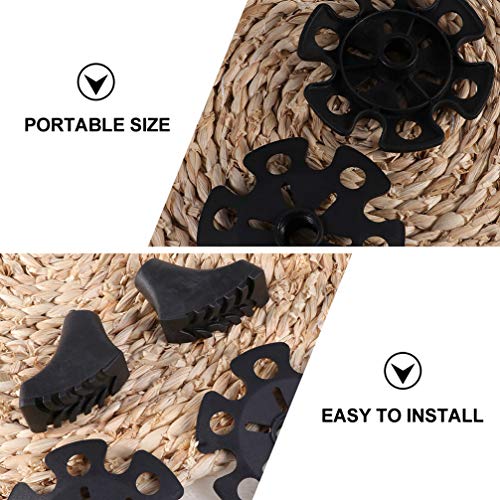 BESPORTBLE 8Pcs Cestas Pólo Caminhadas A Pé Pólo Trekking de Borracha de Substituição Dicas Pólos Tr