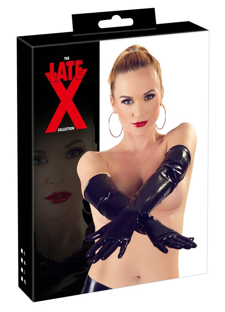 La collection en latex Gants, Noir, XL