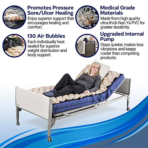 image for Bevel Medical Premium Alternating Air Pressure Mattress Pad for Medica