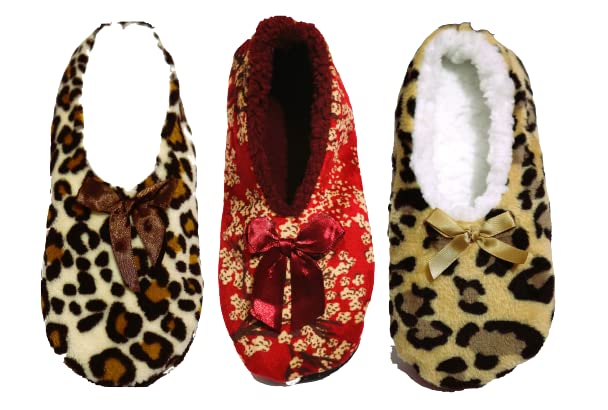 Women ANESHA Slippers with Cozy Memory Foam Slip On Camo House Shoes, Breathable Indoor Outdoor Warm Winter Home Slippers 6 UK Pack of 3 Multicolor-image-25