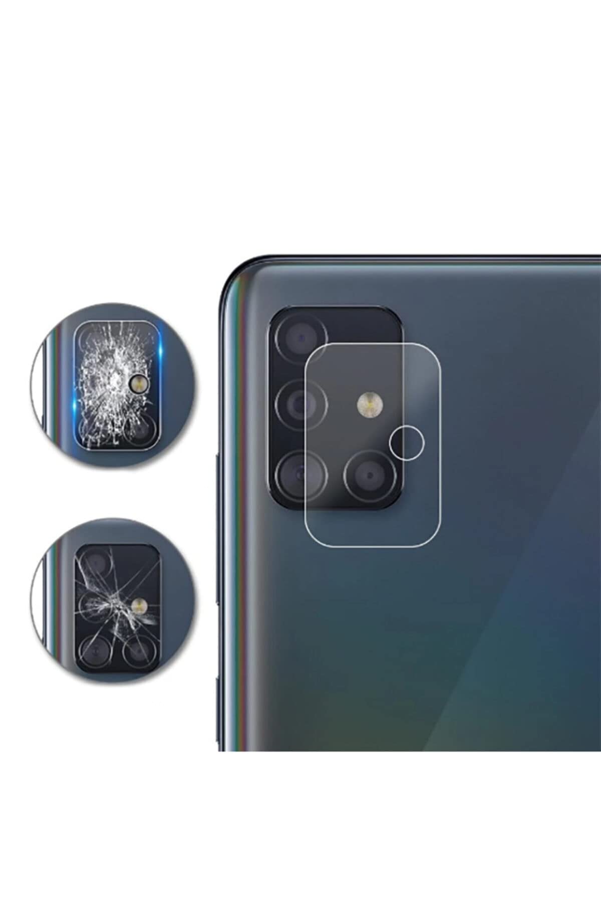 Zore Galaxy ile uyumlu M31S Nano Kamera Koruyucu Renksiz