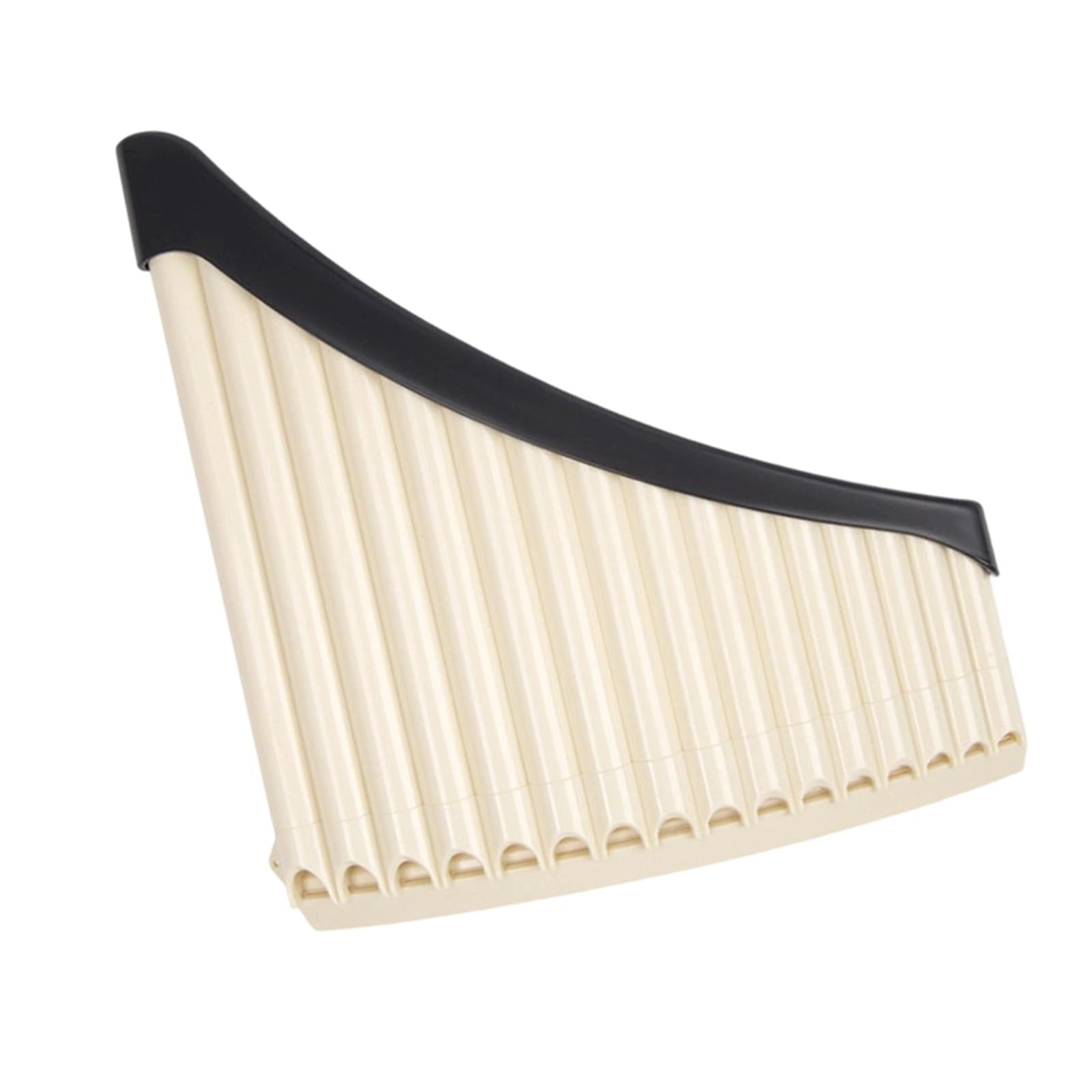 Zakrzywiony Klucz Do Fletu Pana Profesjonalnego Instrumentu Dla Początkujących Klasy C. Zawiera Dmuchawkę Fletnie Pana Dla Dorosłych(Cream White)