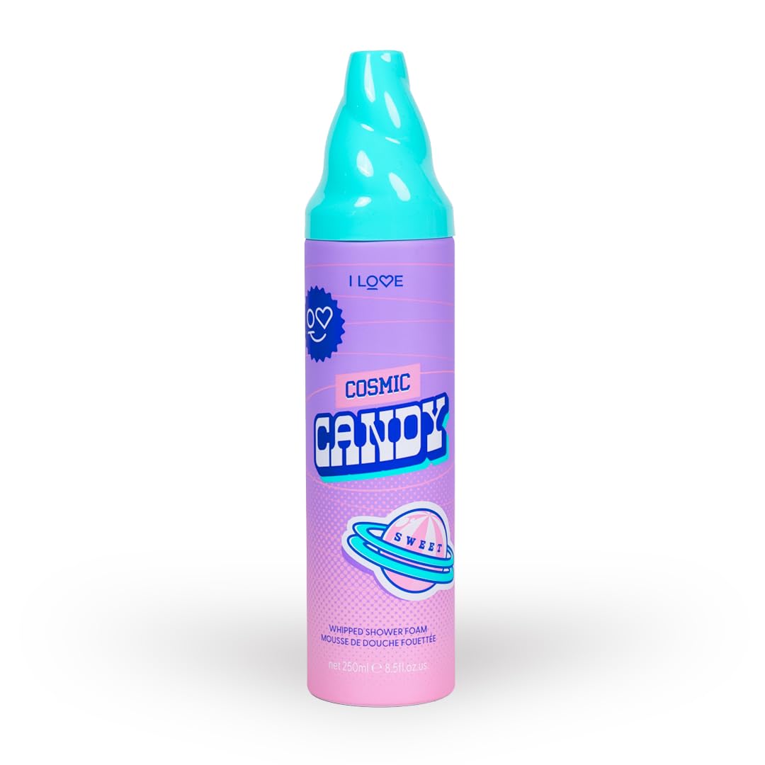 I LOVE Cosmic Candy Whipped Shower Foam Sweet Candy Scented Body Wash, Moisturising Creamy Lather