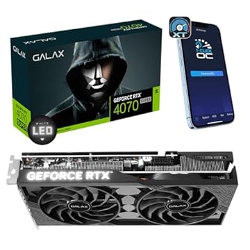 Galax, Placa de Vídeo 4070 SUPER 1-Click OC 2X GALAX GeForce, 12 GB GDDR6X, DLSS 3, Ray Tracing - 47SOM7MD9PSU