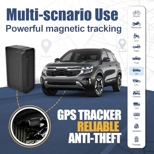4G20 Mini GPS Tracker for Vehicles No Monthly Fee, Portable Real Time GPS Tracking Devices Hidden, 4G SIM and Data Included, Magnetic Location tracker, Trip History, GeoFence, Speeding Alerts - Image 4