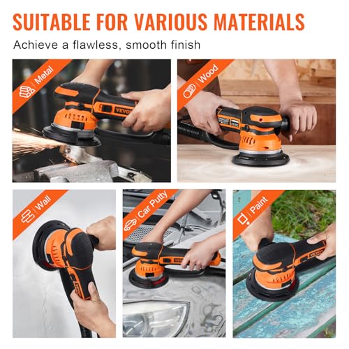 VEVOR 6-Inch Dual Action Orbital Sander