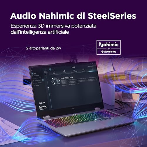 LOQ 15" Notebook Gaming, NVIDIA GeForce RTX 5060 8GB GDDR7, Intel Core i7-13650HX, RAM 16GB DDR5, 1TB SSD, Schermo 15.6" FHD (1920x1080) 144Hz, Windows 11 Home, Tastiera Retroilluminata Bianca - Notebook - Immagine 7
