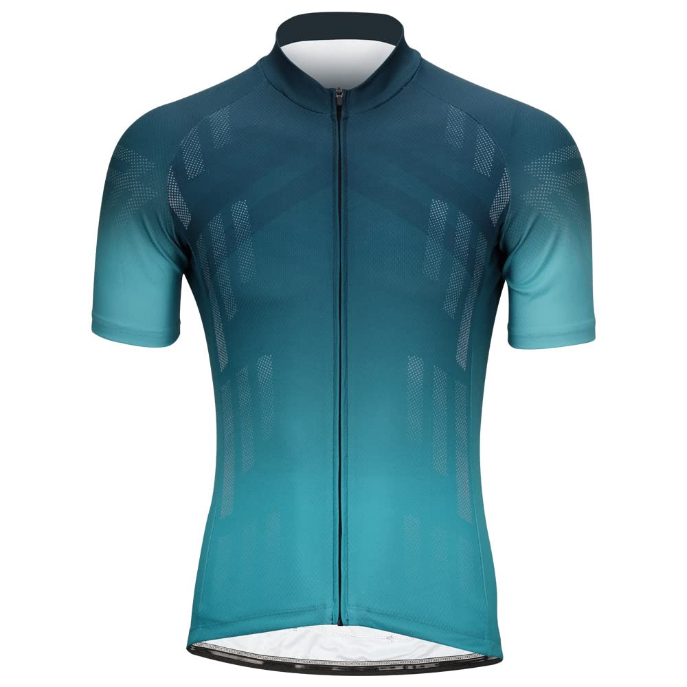 サイクルジャージ LAMEDA サイクルジャージ CoolMax 半袖 メンズ Silver Soul