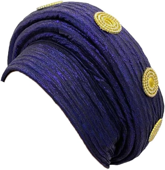 Dvbfufv Fashion African Turban Cap Women's Headwrap Nigeria Wedding Headwear