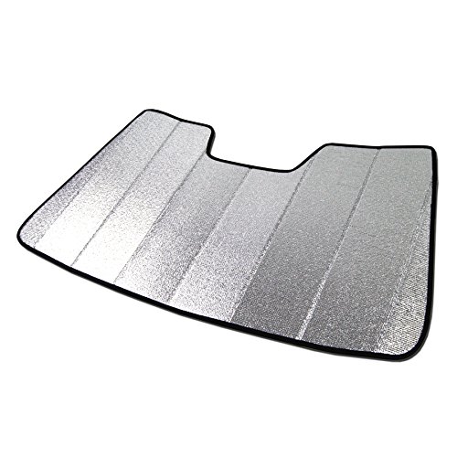 Image of Custom Fit Car Sun Shade Windshield | Sun Visor | Car Window Shades | Fold Up Front Sunshade Visor | Compatible with Acura TLX 2015-2020 | CFS-005-S | Silver & Grey 1-pc Set