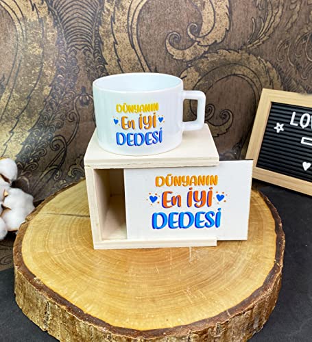 Dünyanın En İyi Dedesi tasarımlı kutulu kupa