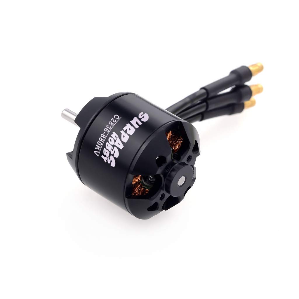 DollaTek Haute Performance 2216 880KV 14 pôles Moteur sans balais pour Avion RC à voilure Fixe