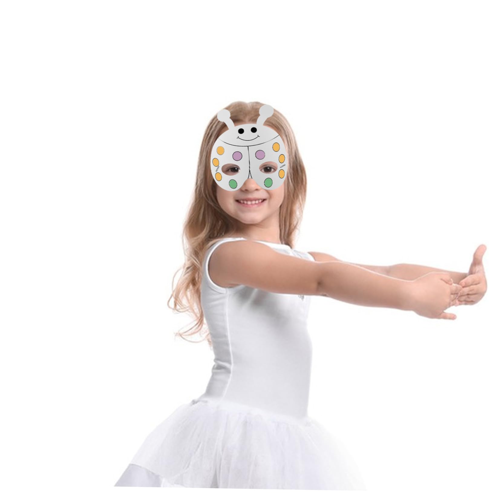 Yardwe Maschera Animale Fai-da-te per Bambini, Set 1, Carta Plastico | Decorazioni Scuola, 24 Pezzi con 12 Pennelli Acquerello, per Crafting e Rappresentazione Scenica Stile Casuale