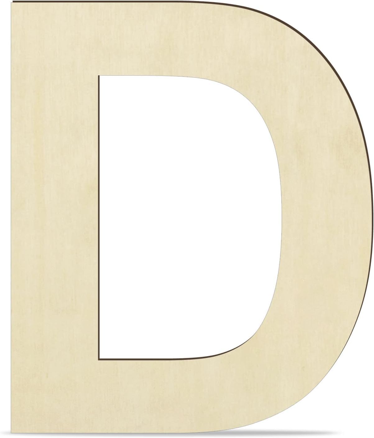 LET'S DIY 12-inch MDF Wooden Upper Case Alphabet D Letters - Perfect for Home Wall Decor, Crafts, and Artistic Projects | Versatile Cutouts for Lippan Art, Resin Work, Pyrography, and Beyond