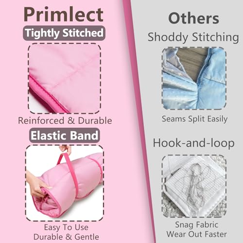 Image of Primlect Toddler Nap Mat with Removable Pillow and Fleece Blanket, Extra Large 55''x35'' Sleeping Bag, Washable, Light, Easy to Roll up, Perfect for Daycare, Preschool, Kindergarten, Travel