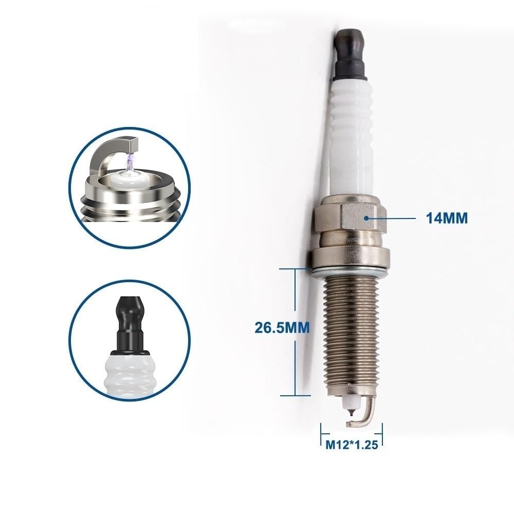 Bujías 4/6PCS Bujías de iridio Platino Torch LD6RAIPPara VR8NII35U para IXEH20TT para Candle
