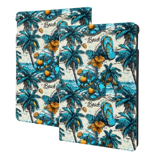 Housse iPad 10.2 antichoc et anti-rayure compatible iPad 9e génération motif bleu