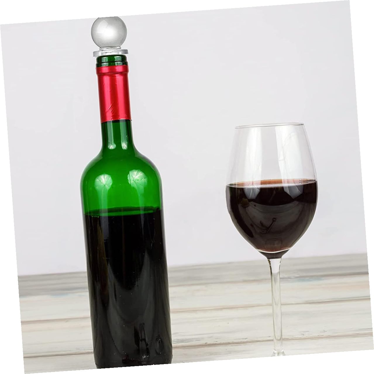 24 Piezas Tapones para Botellas Tapón de Bola de Vidrio Decorativo Sellado Fiable para Vino Aromaterapia Compatible con Varias Botellas Portátil y Ligero