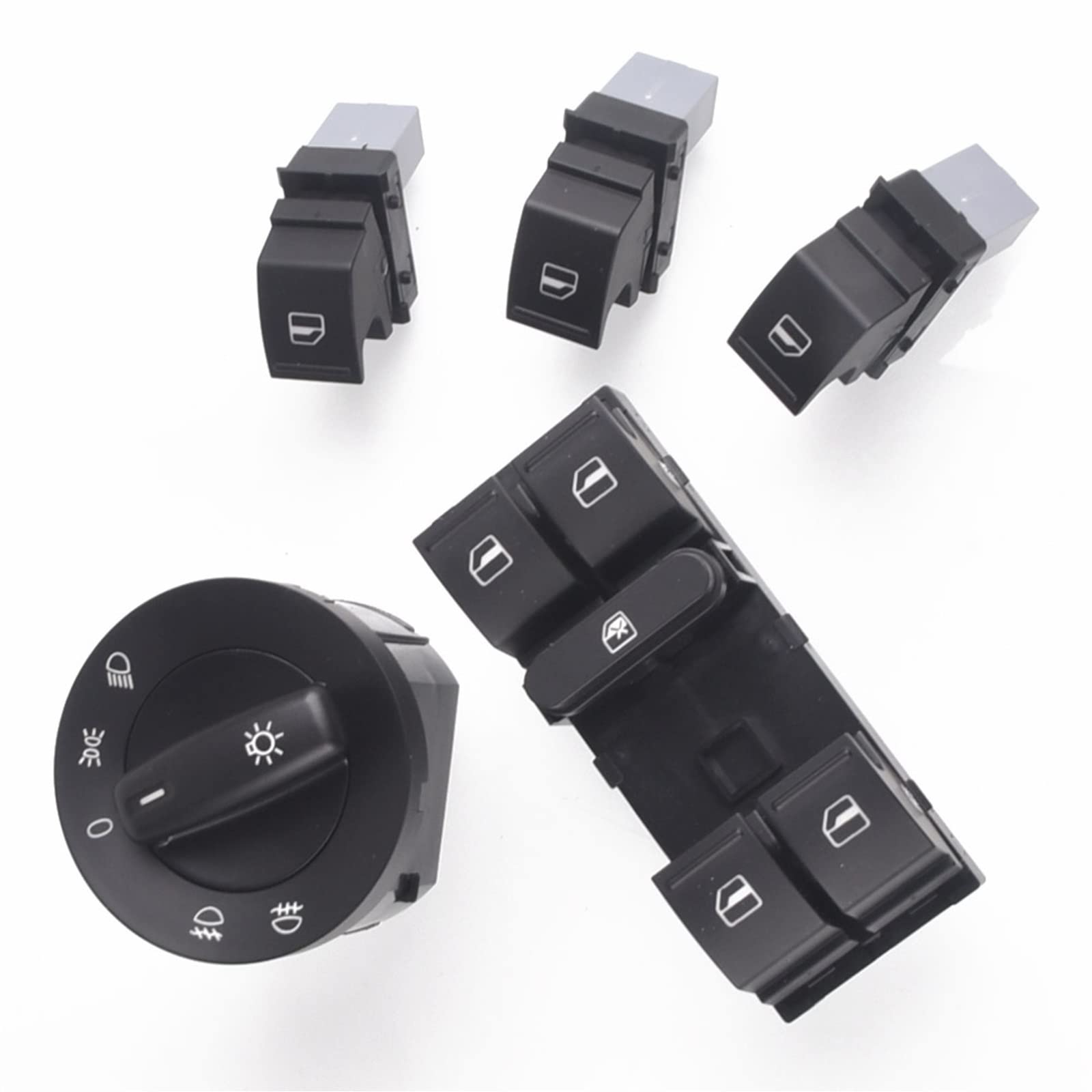 Interrupteur de vitre pour Golf 5 et Passat B6 bouton de commande de phares 1K4959857