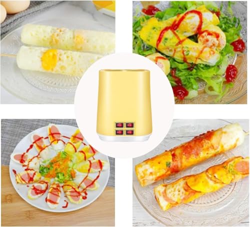 Elektrischer Vertikaler Automatischer Eierkocher, 400W Eierkocher Egg Roll Maker, 360-Grad-Eierrollen Kommen In 6 Minuten Heraus/Unabhängige Temperaturregelung Für Die Herstellung Von Eiersandwiches – Bild 5