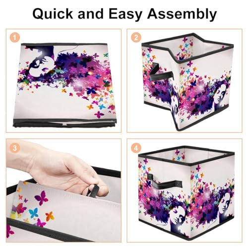 Cube de rangement pliable avec poignées pour optimiser placard et chambre - 5