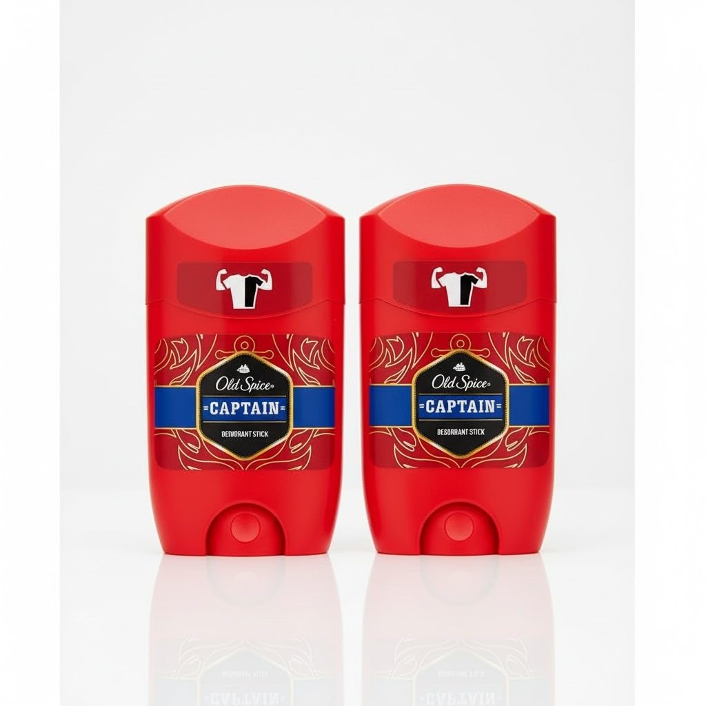 Old Spice Captain Deodorant Stick for Men, Aluminium Free Fresh Deo Stick, Long Lasting Freshness, 50 ml Each (Pack of 2)-image-49