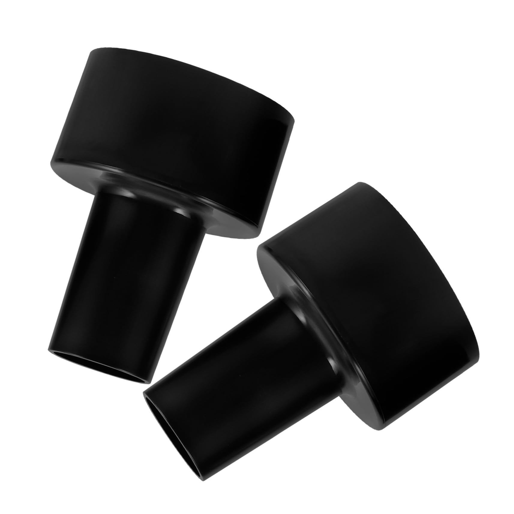 IMIKEYA Adaptateurs pour Tuyau Aspirateur en Pvc Noir, Lot de 2 Pièces Faciles à Installer, Résistants la Déformation, Compatibles Aspirateurs Atelier Humide et Sec