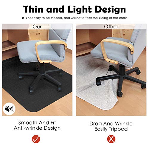 Tapis de chaise pour bureau protège-sol contre rayures et bruits - 7