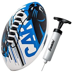Franklin Sports NFL Carolina Panthers Football – Youth Mini Football – 8.5″ Football- SPACELACE Easy Grip Texture- Perfect for Kids !