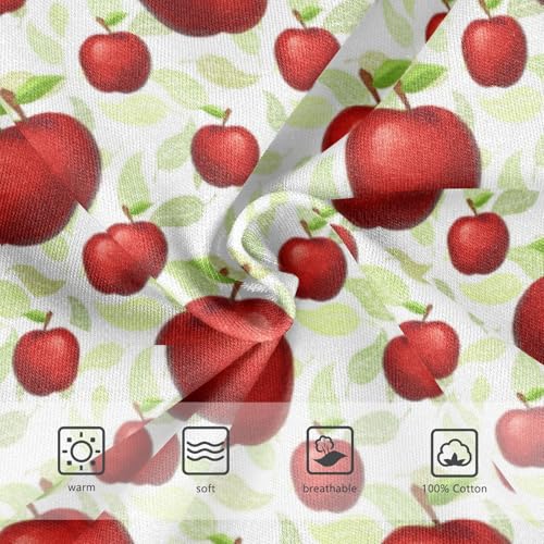 Boys' Exclusive Briefs Toddler Underwear 95% Combed Cotton Boxerbriefs 2T Apples Pattern 993