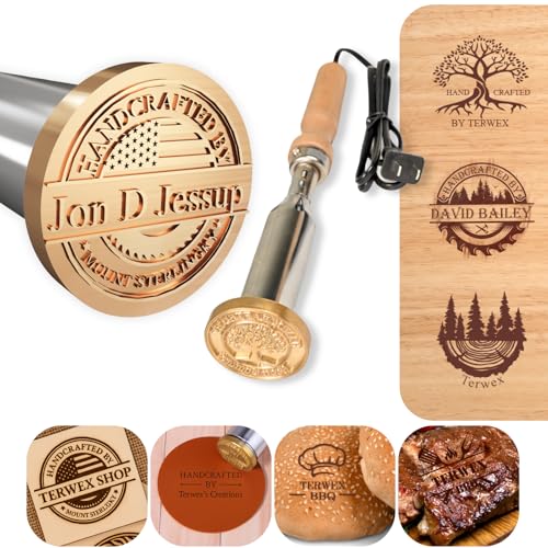 Terwex Custom Electric Branding Iron for Wood, Branding Irons Personalized