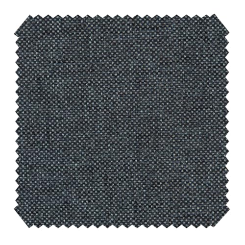 novely® OXFORD 330D - Outdoor-Stoff im Leinen-Look - Wasserabweisender Polyester-Möbelstoff - Mélange Polsterstoff - Pflegeleichte Meterware 1lfm | Farbe: 40 Anthrazit