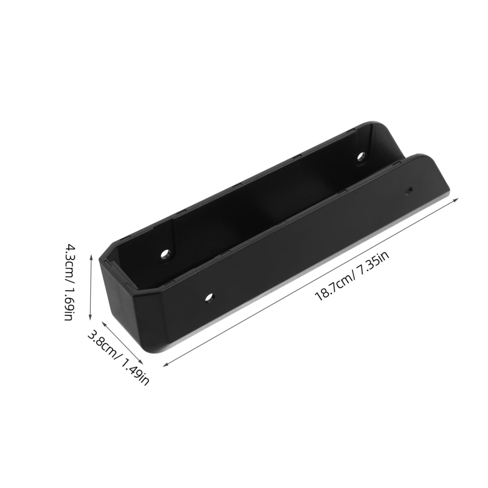 VILLCASE Supporto da Parete Compatto e Stabile in Acrilico Nero per Bilancia Digitale Porta Bilancia per Camera da Letto e Piccoli Appartamenti
