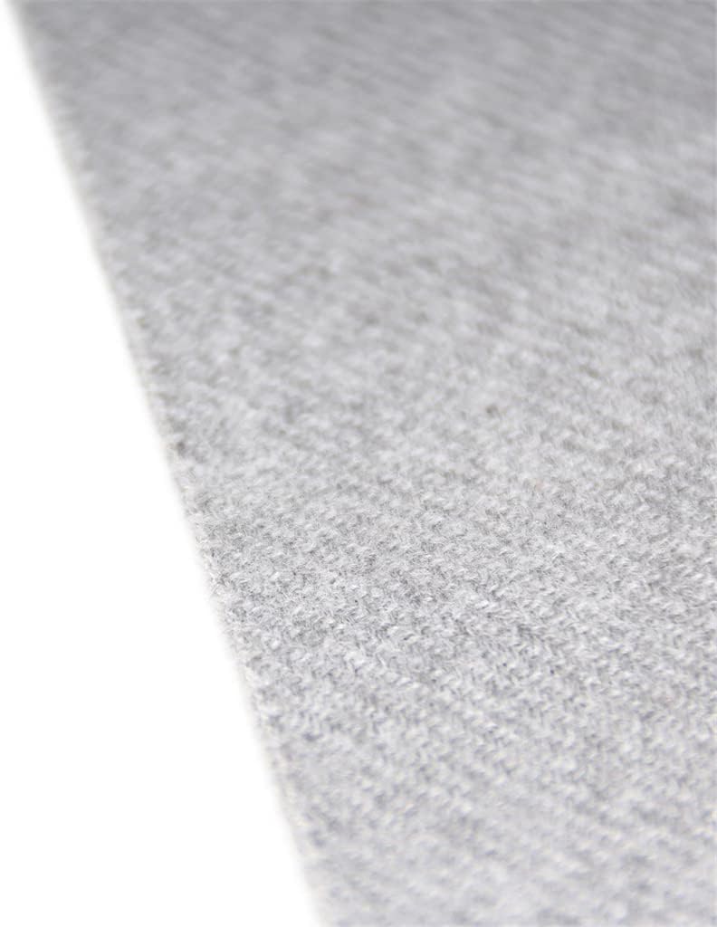 Single Solid Color Men's Scarf Imitation Cashmere Tassel Necktie Gift(C)