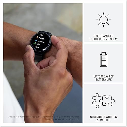 Miniatura 5 de Garmin vívoactive 5, reloj inteligente GPS de salud y fitness, pantalla AMOLED, hasta 11 días de batería (renovado) (negro)