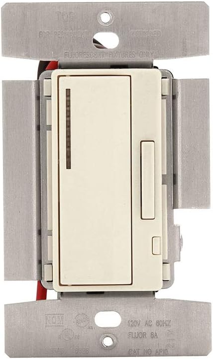 Eaton AF10-LA ACCELL Smart Dimmer Single-Pole Decorator Light Switch, Light Almond Finish