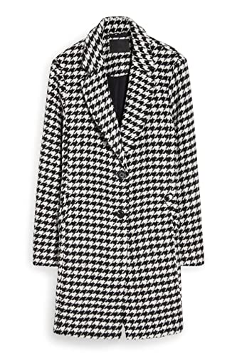 C&A Damen Blazer-Mantel Polyester Blazer Coat schwarz/weiß 40