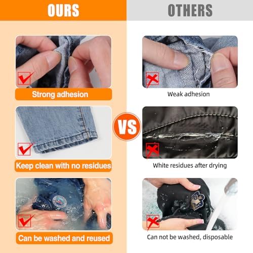 FITTDYHE Fabric Glue Permanent, 60 ML Washable Clear Clothing Glue, Super Fabric Glue for Rhinestones, Patches, Clothes, Denim, Leather, Polyester, Fabrics, Doll Repair, Flannel, Cotton — view 4