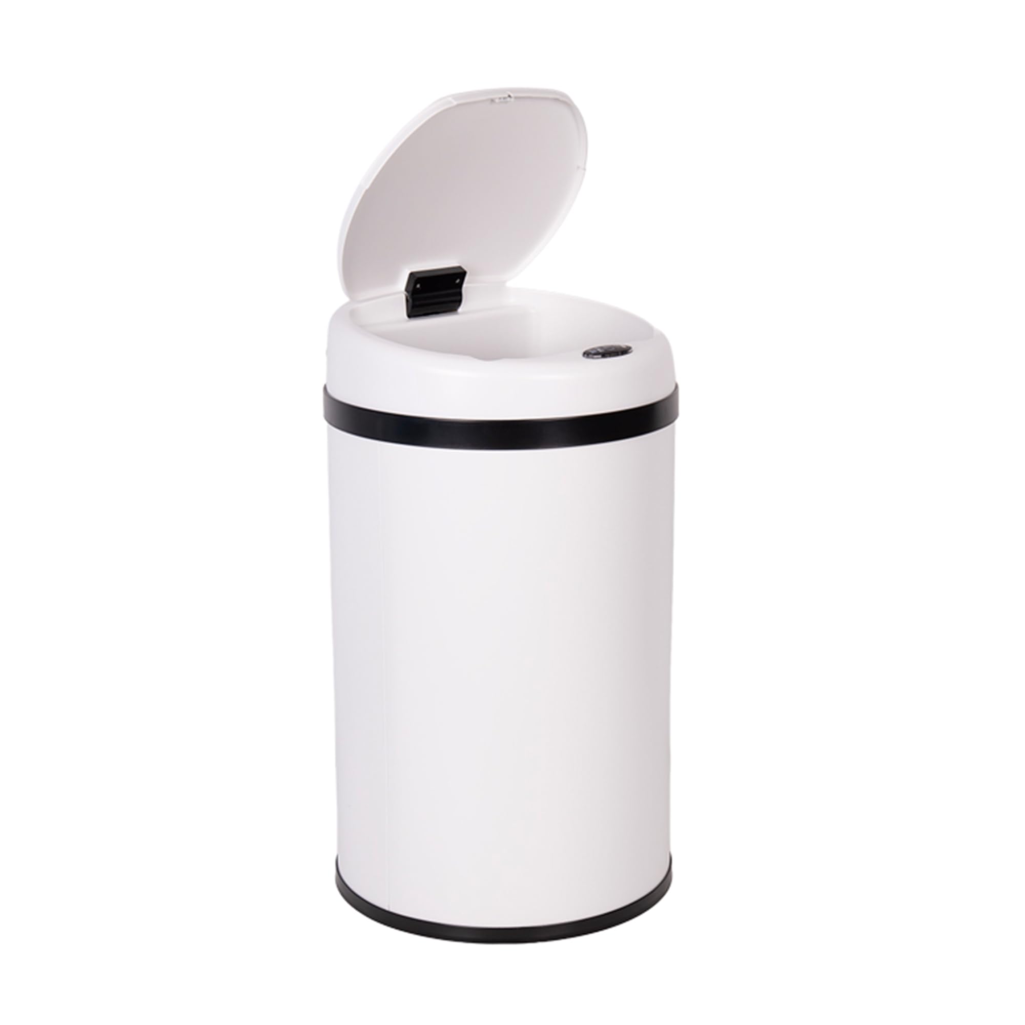 Cofan Cubo de Basura con Sensor de Movimiento, Apertura Automática, Papelera Inteligente, Metal ABS PP, 30 L, Blanco