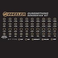 Vista 4 de Wheeler 43-Piece Professional Gunsmithing Screwdriver Set with Magnetic Screwdriver Handle and Storage Case for Gunsmithing
